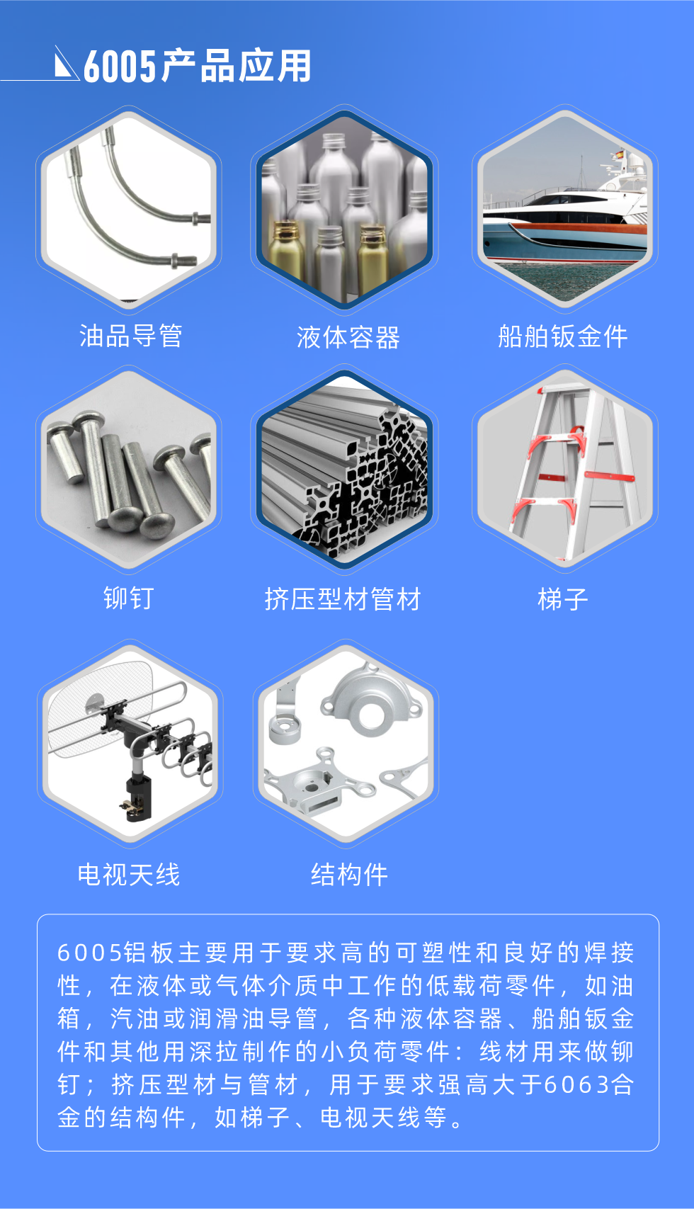 6005鋁板力學性能:
抗拉強度σb(MPa)：≥175
條（tiáo）件屈服強（qiáng）度σ0.2(MPa)：≥80
伸長率δ5(%)：≥15