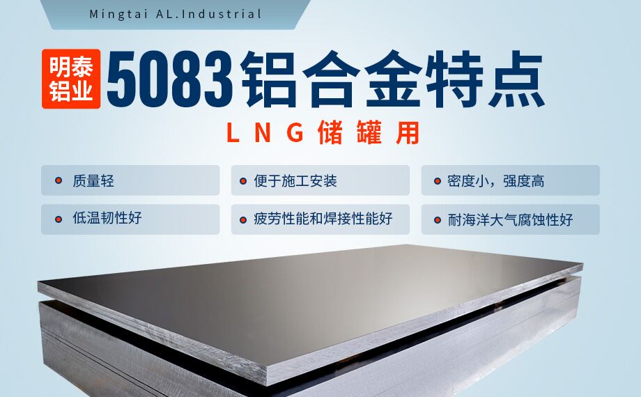 低溫儲罐用5083鋁合金_儲罐頂蓋_LNG儲罐吊（diào）頂用5083-O鋁板廠家-明泰鋁業-擁有16萬方以上的業績項目經驗
