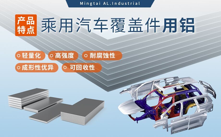 乘用汽車（chē）覆蓋件用鋁5係（5052/5182）6係（6016/6111）鋁合金 輕量化、高強度（dù）、高成型性