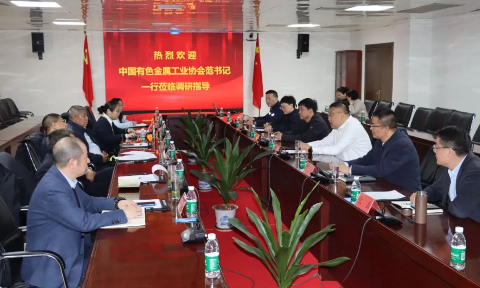 中國有色金屬工業協會黨委副書記範順科一行蒞臨明泰鋁業調研