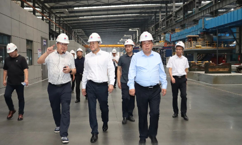 山東省（shěng）臨朐縣黨政考察團到明泰鋁業參觀考（kǎo）察（chá）